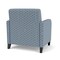 Lesro Siena Lounge Reception Wide Guest Chair, Black, RS Rain Song Upholstery SN1201 - alternate 2